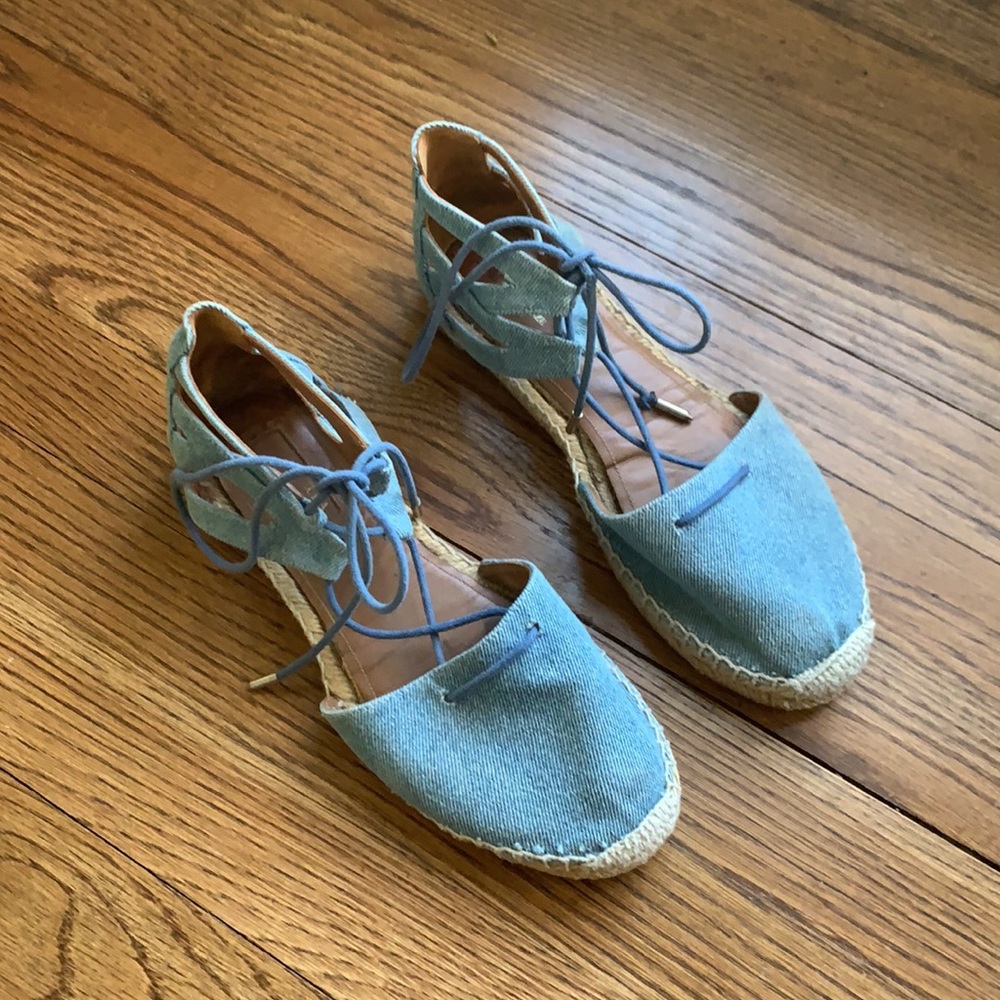 Aquazurra denim espadrilles
